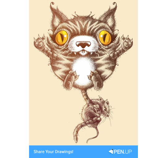 Penup Blog Tip Draw Hysterical Cat Using Sketchbook App