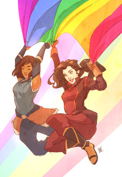 denimcatfish: Quick Korrasami for Pride.