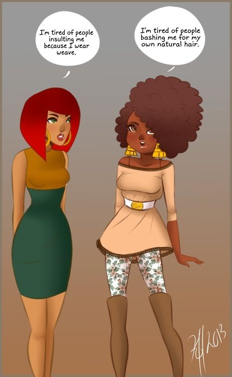 yeahsexyweaves:  It goes both ways Follow for more styleshttp://www.yeahsexyweaves.tumblr.com