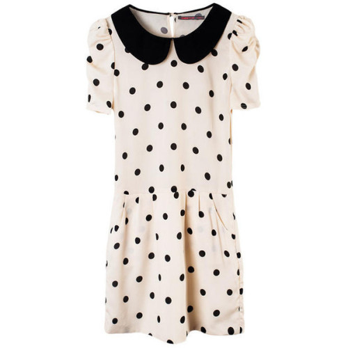 opalbutterfly:  Peter-Pan Collar Polka-Dot Dress   ❤ liked on Polyvore (see more dot dresses)