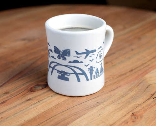An illustrative mug I designed for HR Cloud. My goal was to highlight the office’s coastal loc
