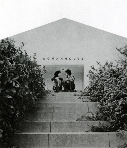 female-arthistory:Miriam Schapiro and Judy Chicago outside of Womanhouse, 1971