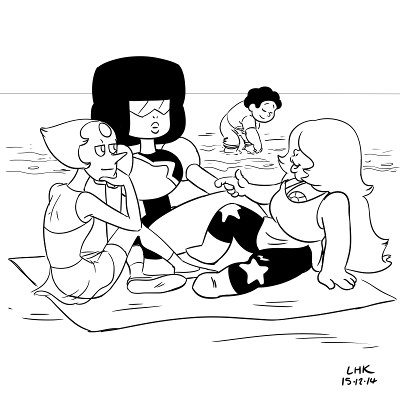 largehadronkalidah:  Drawthread: Le déjeuner sur la plageFireAlpaca