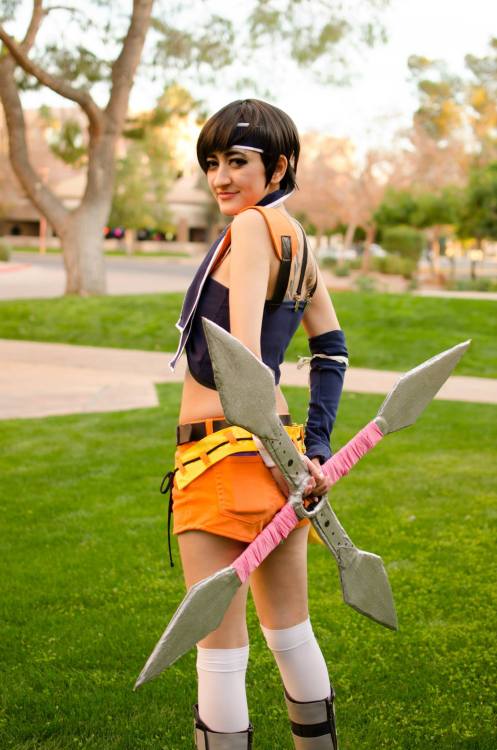 kidofmischief:Singles of my Yuffie Cosplay back in January! A little bummed I didn’t get to we
