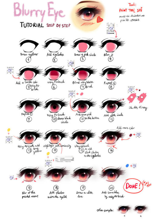 Sex drawingden:  Blurry Eye tutorial by Miriki-Chi pictures