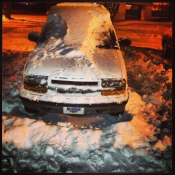 Over an hour of shoveling and cleaning my car off and only got halfway before I couldn&rsquo;t feel my legs and toes! Sadly she still won&rsquo;t start 😓😓😓😓 #snow #stranded #winter