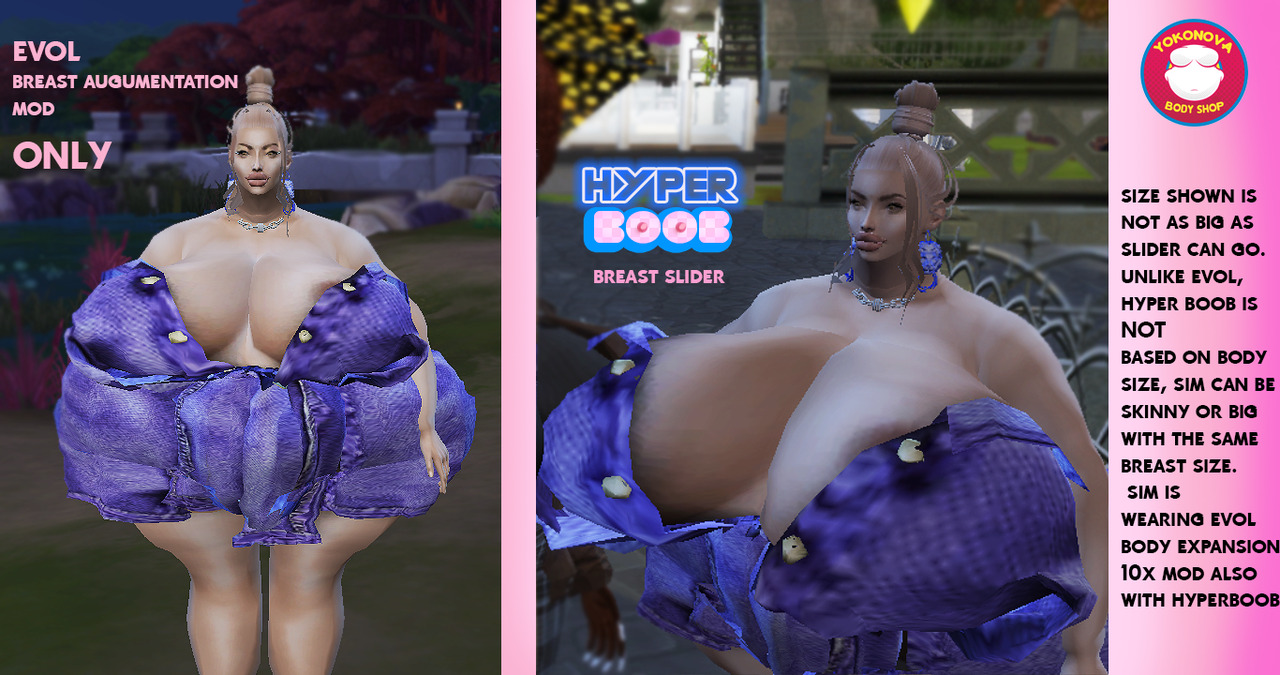 Yokozii ts4 Ÿ : HYPER BOOB - Breast Slider from my Yokonova series...