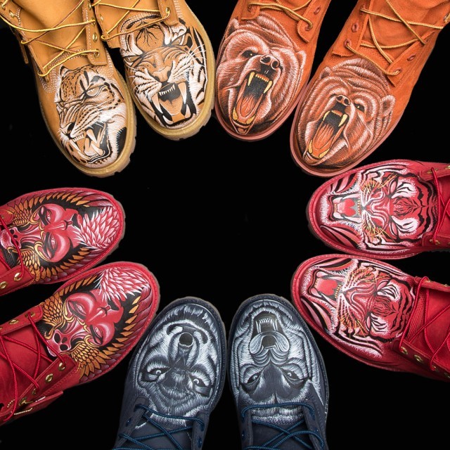 Premier uitbreiden Kust Kicksaddict — Hand Painted Custom Timberland Boots By...