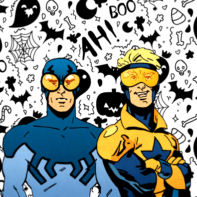 rosewilsonworth: Booster Gold &amp; Blue Beetle Halloween iconsreblog &amp; credit if you us
