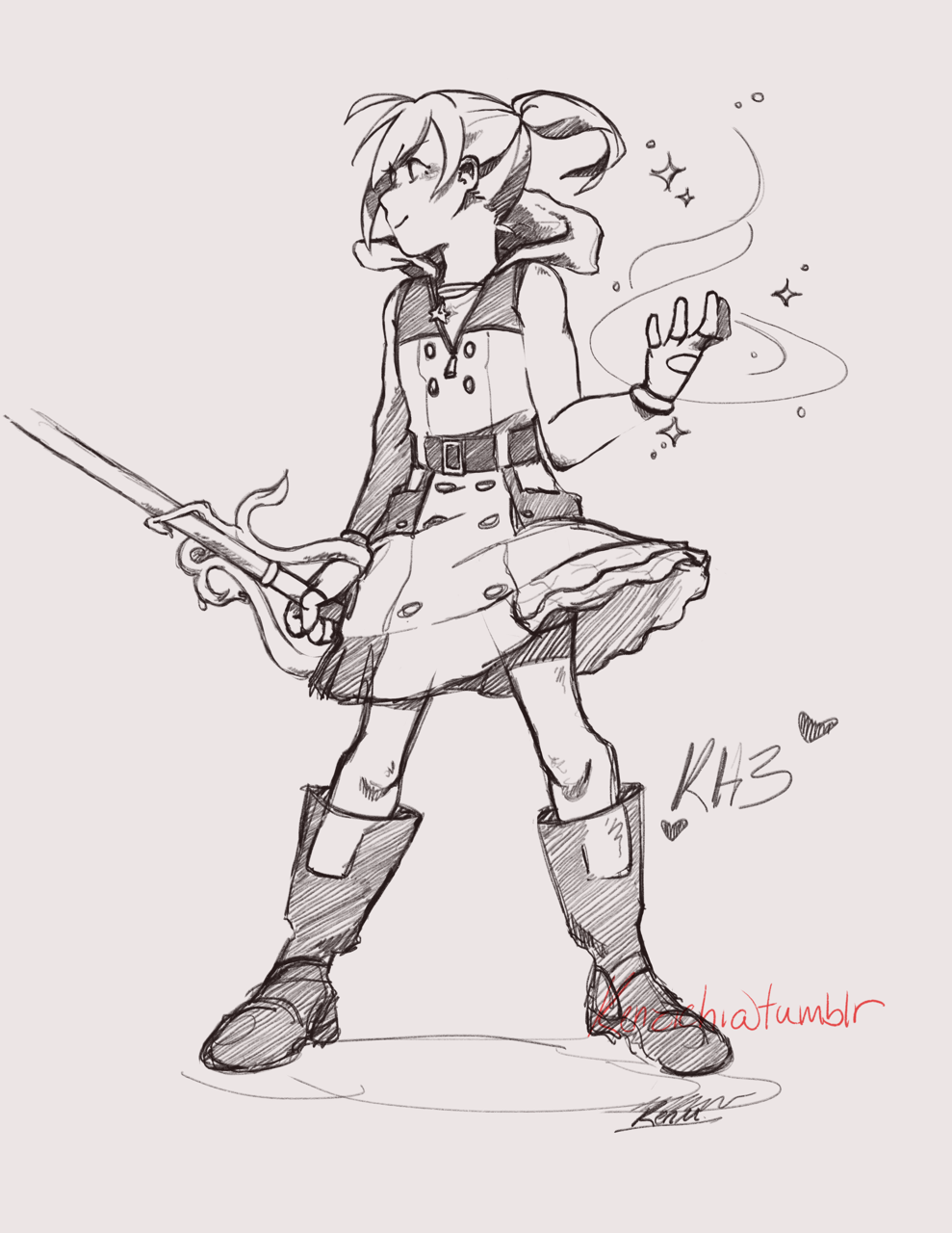 kenzichi:  My thoughts: Kairi is powerful enough to use magic without having to use
