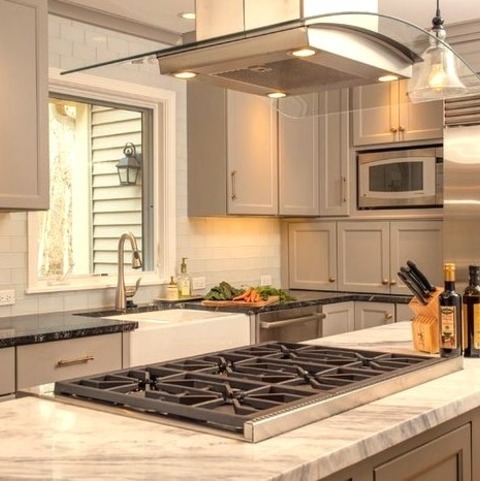 Kitchen - Transitional KitchenInspiration For A Sizable, Open-concept, Transitional Kitchen Remodel With