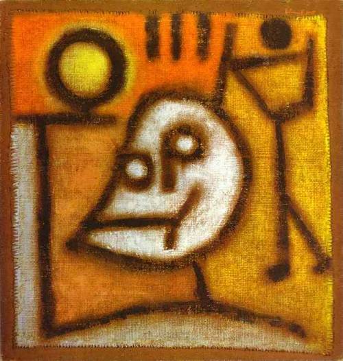 Paul Klee, Death and Fire / Tod und Feuer, 1940. One of the last paintings before his death in June 