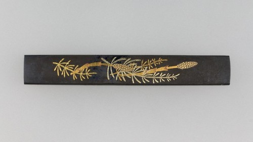 Knife Handle (Kozuka), Arms and ArmorMedium: Copper-gold alloy (shakudō), gold, copper, silverThe Ho