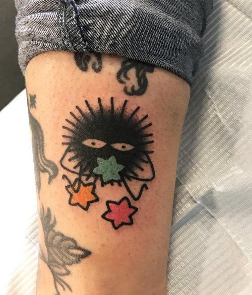 freshtattoo:Did this hungry little guy today #tattoo #sootsprite … http://ift.tt/2gTLSIb