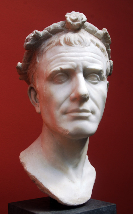 myglyptothek:Portrait of a man with a flower wreath, perhaps winner of a musical competition. From s