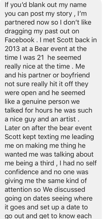 venusotter48:  Scott Cosner is very problematic and it’s high time he gets called out for it and all of the terrible things he has done to people. He owes them an apology! @drtt