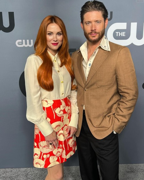 Jensen and Danneel Ackles attend the CW Network&rsquo;s 2022 Upfronts at New York City Center in