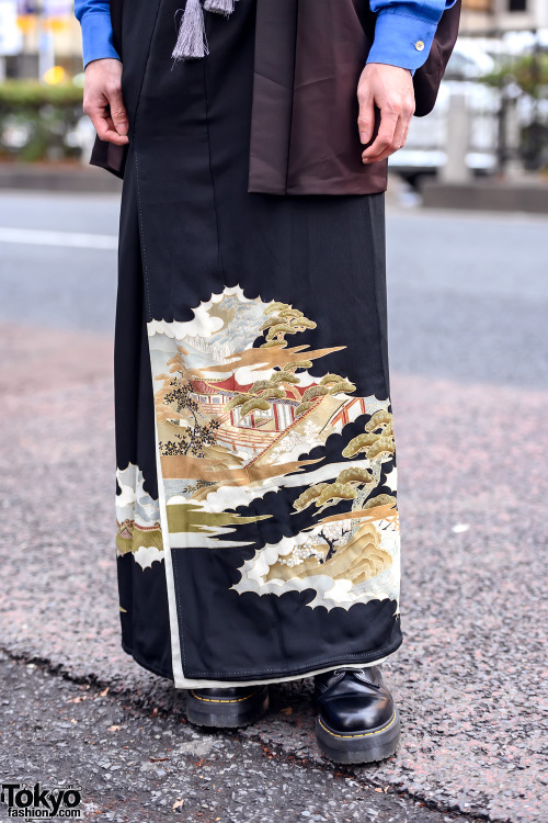 tanuki-kimono: Modern kimono styling seen on @TokyoFashion , showing that yes men can also rock wome