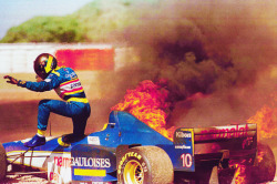 fuckyeahclassicf1-blog:   Pedro Diniz, Buenos Aires 1996  