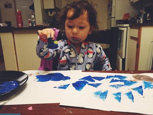 mornings with a toddler artist #painteverywhere #futureartist #toddler #motherhood #paleokids #paleo
