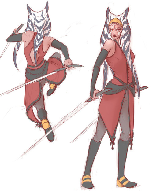 a-smiling-travesty:Daily Ahsoka sketch