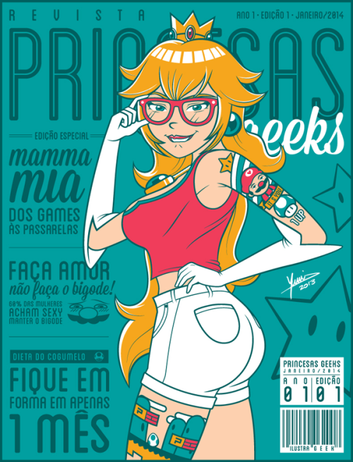 it8bit:  Princess Peach Created by Yuri Saluceste Facebook | Tumblr