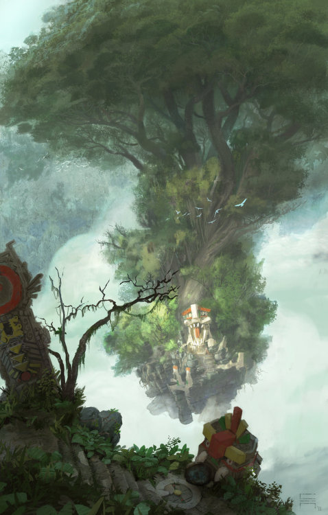 Shrine Island by acapulc0 More concept art here.