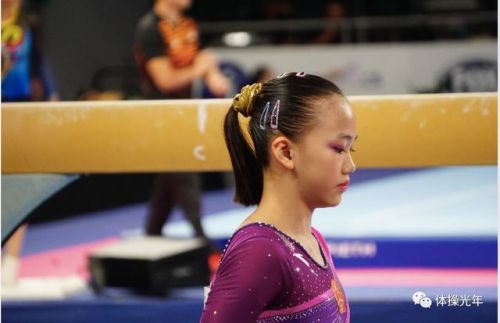 Chen Yile at Melbourne World Cup qualifications (photos from 体操光年)