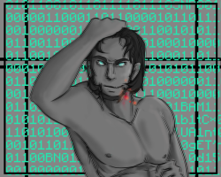 deltaink:  vccraziness:  seriouslynotpaul:  -lemongrab scream- I DID THE THING.  Brineary &copy; Deltaink  WARNING: seeing his pretty body makes your eyes hurt. Literally. On purpose because he’s glitchy MY EYES, JESUS.  *jaw drops*  well hello there