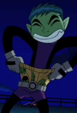 From The Episode Birthmark Form The Old Teen Titans Show. Beast Boy Makes Fun Of