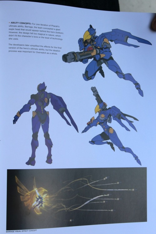 plutonian-taco: The Art of Overwatch: Fareeha “Pharah” AmariPhotos taken with: Canon Rebel T5 This isn’t all there is regarding this character in the artbook, of course, but here’s some of it as a little appetizer. Hope y’all are looking forward