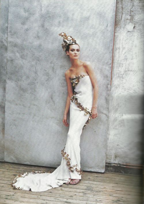 Couture Clash by Peter Lindbergh, Vogue US, March 1997