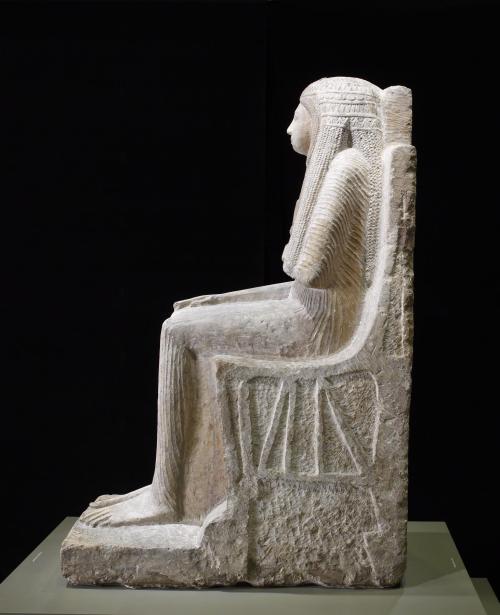 Egyptian seated statue of a woman named Nehy, c. 1250-1230 B.C. 19th dynasty, reign of Ramesses III