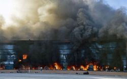 fuckyeahanarchopunk:  Government Palace of Guerrero (Mexico) on fire during a riot protesting for the 43 still missing students  