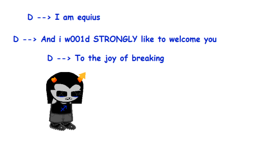 thejokeishomestuck: Equius was what was asked for So Equius you shall receive