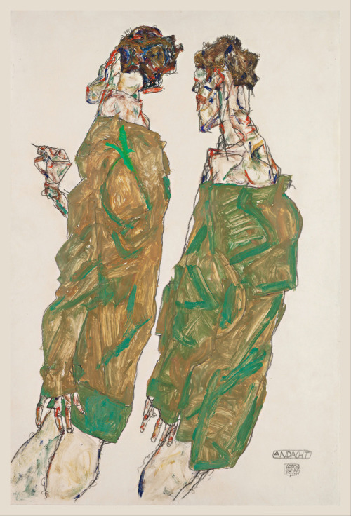 retroavangarda - Egon Schiele – Devotion (Andacht), 1913