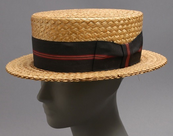 The Me I Saw — Man's boater hat, 1920, Philadelphia.