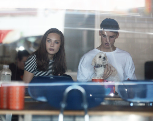 Maddie Ziegler and Jack Kelly spotted outside of Duff&rsquo;s Cake Mix in West Hollywood, Califo