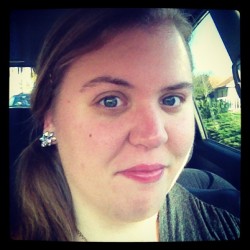 #selfiesunday #earrings #black #silver #new #sister #gift #blueeyes #blonde #tired #easter