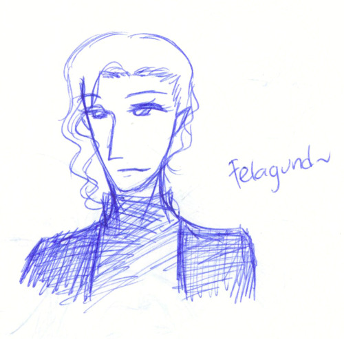 ichisideblog: Short haired elves in suits doodle Thingol, Finwë,Fingon and Maedhros