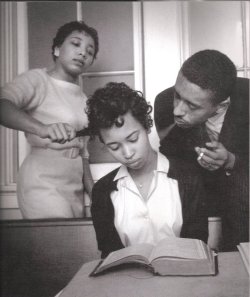 7eleven:  Black woman being trained not to react to smoke being blown in her face, 1960 