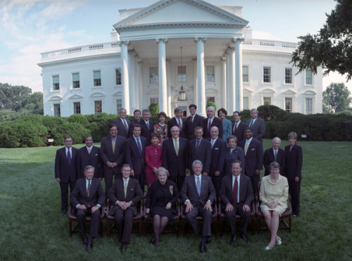  Today we remember Janet Reno, seen here in on the far right of the first row with President Bill Cl