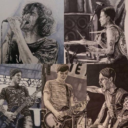 realfriendsband:  Incredible fan art by @disengage66 | We have talented fans. Hope you are all havin