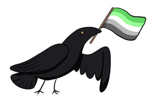 draweththeraven:Pride corvids! I’m selling these as stickers on my Redbubble; if you have any sugges