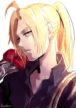 routasu:  Edward Elric.  The next few days I am not sure if I can do anything… I need to do uni work and draw a lot for it, so I am not sure if I can keep up drawing in the evening. The next day I have energy left to draw, I will draw either Kuroko