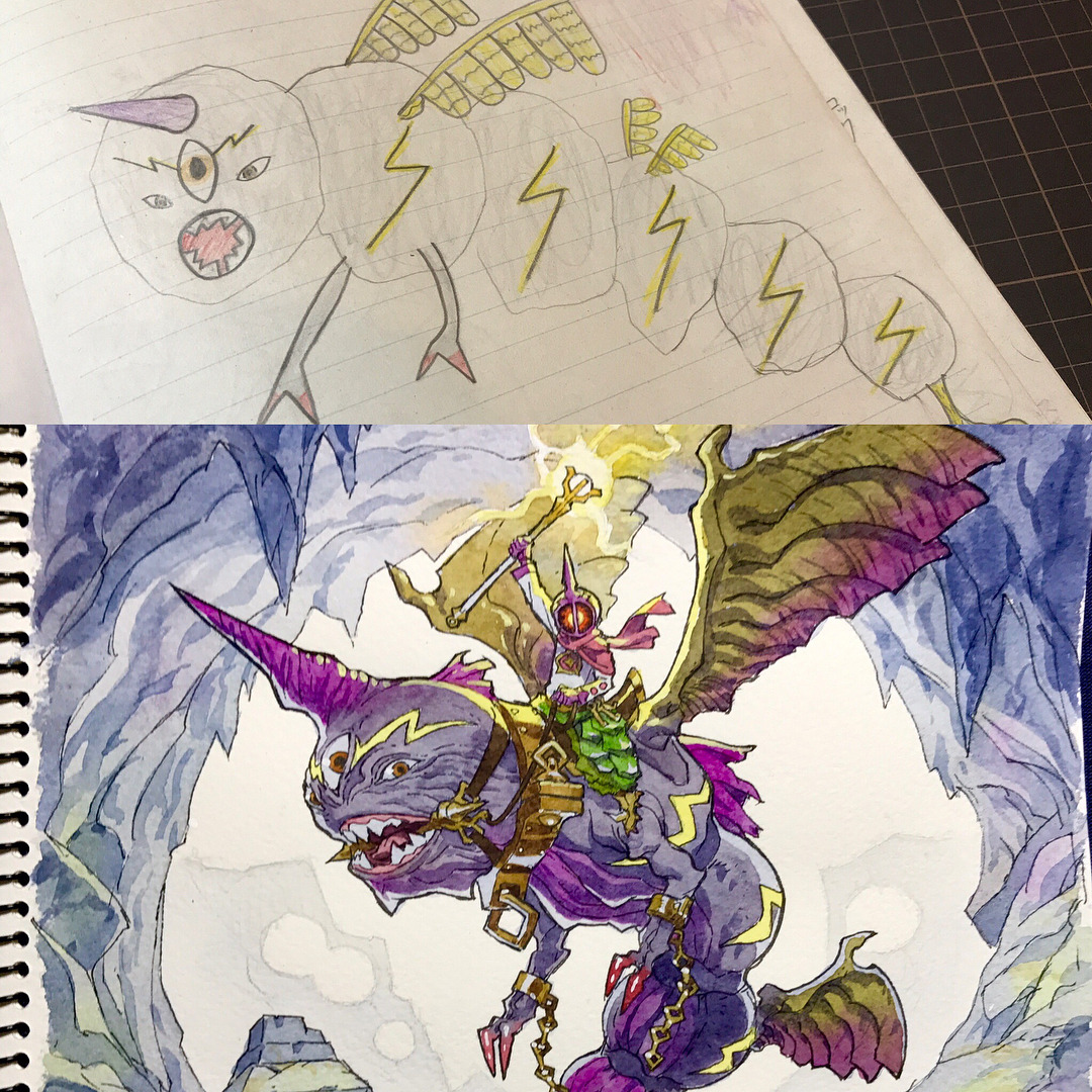 catchymemes:  Father uses sons’ drawings as inspiration for anime transformations