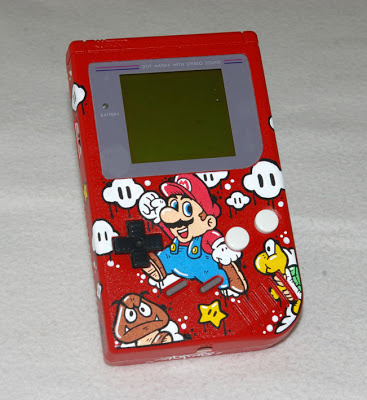 XXX retrogamingblog:  Custom Mario Gameboy made photo