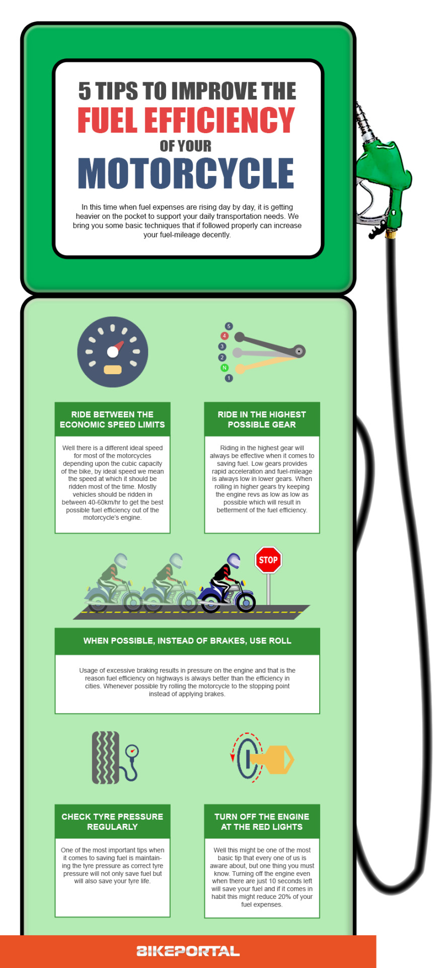 5 Tips to Improve the Fuel Efficiency of your Motorcycle