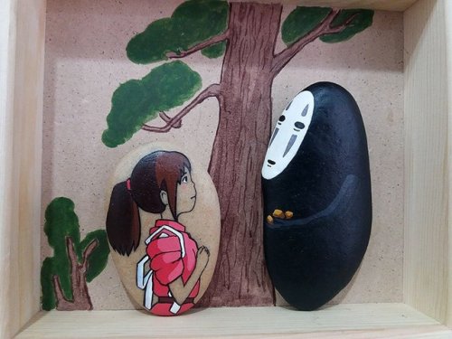 sosuperawesome: Studio Ghibli Stone PaintingsCreateen Art Studio on EtsySee our #Etsy or #Studio Ghi