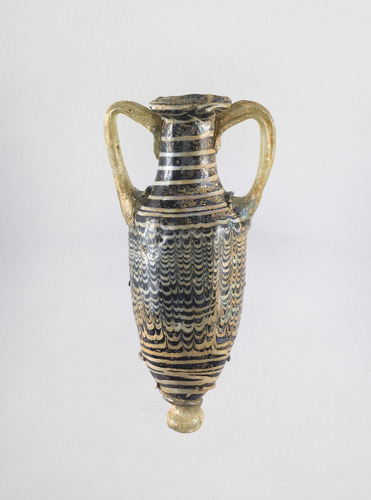 slam-ancient:Miniature Two-handled Jar (amphoriskos), Greek, mid-2nd century BC–early 1st century AD